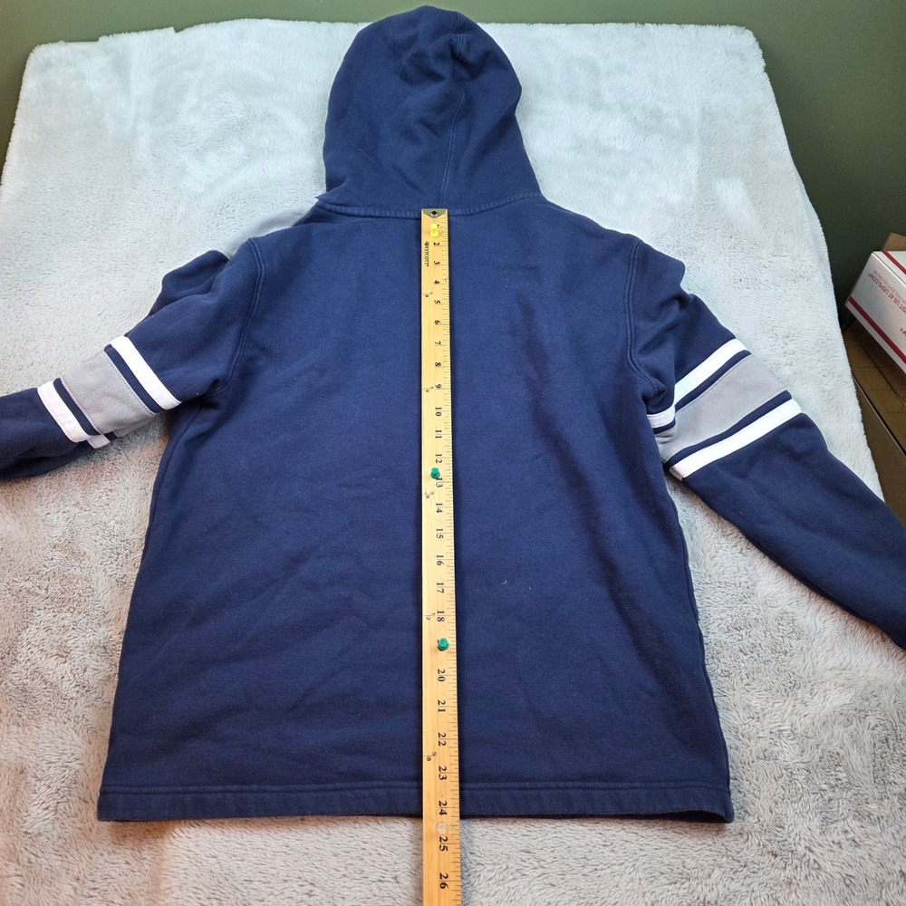 Dallas Cowboys Mitchell & Ness Hoodie Mens M Lace Up Throwback NFL Navy Blue - Picture 10 of 10